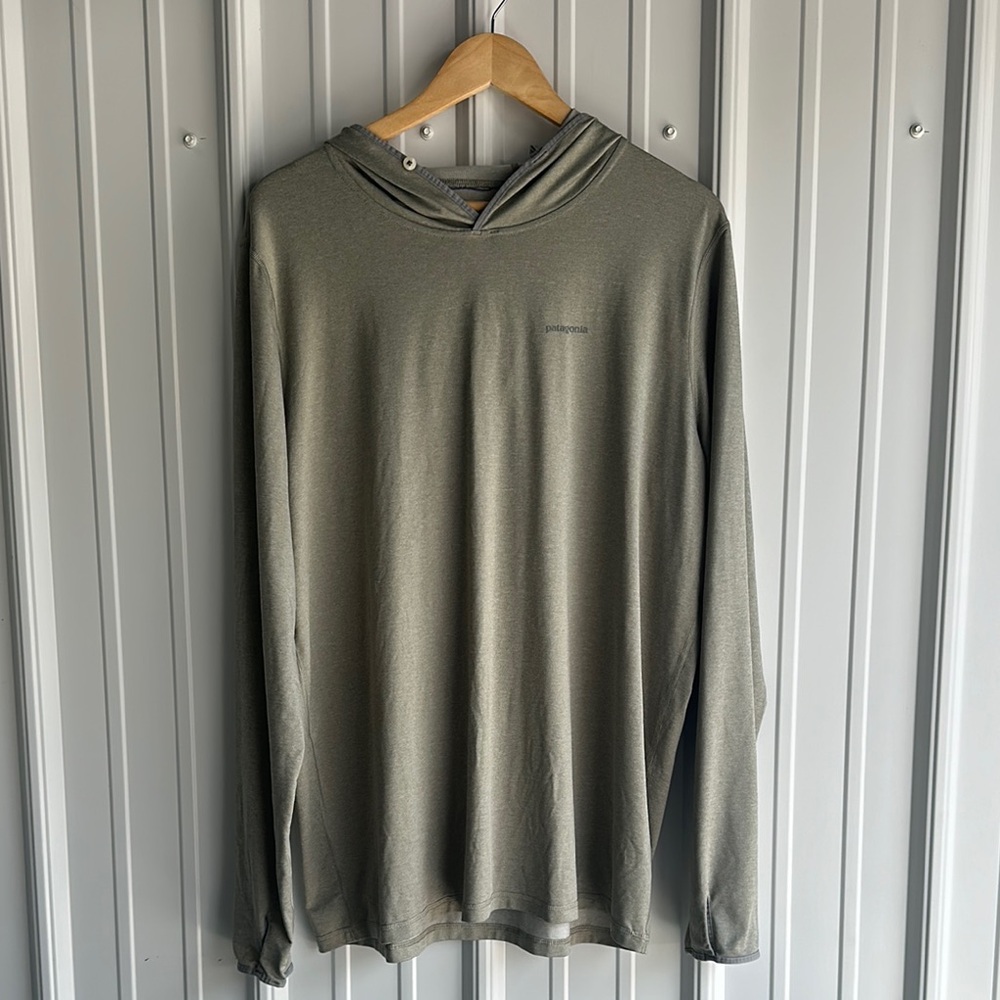 Patagonia Green Hoodie Sweatshirt Casual Fit